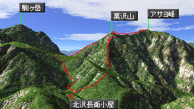 アサヨ峰マップ