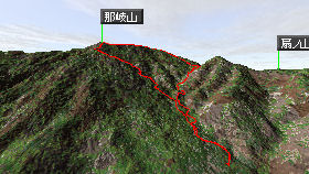 那岐山マップ