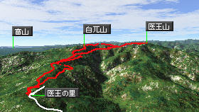 医王山マップ
