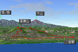吾妻山マップ