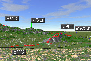 弘法山マップ