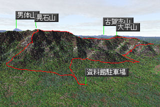 晃石山マップ