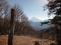山頂からの富士