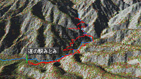 西沢渓谷マップ