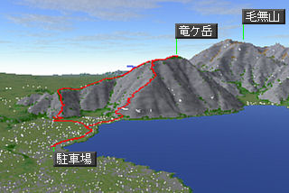 竜ヶ岳マップ