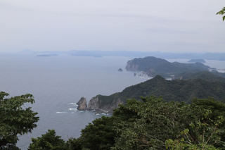 日本海に突き出た岬