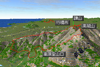 高城山マップ