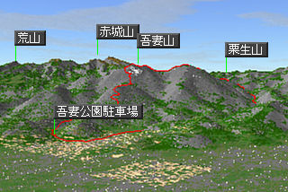 吾妻山マップ