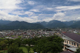 大町山岳博物館からの眺め