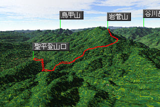 岩菅山マップ