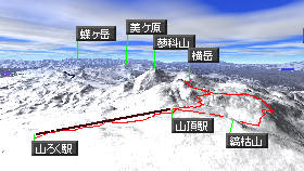 北横岳マップ