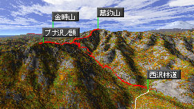 菰釣山マップ
